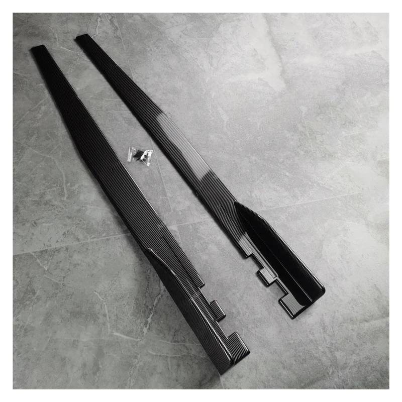 Seitenschweller Splitter Seitenschwellerverlängerung Schwellerblenden Lippensplitter Für VW Für Scirocco MK3 MK3.5 Für TSI Für TDI R Für Line 2008-2017 Bodykits Tuning Seitenschürze(Carbon Look) von ODKBFG