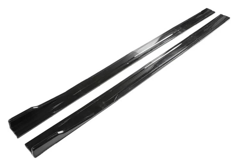 Seitenschweller Splitter Seitenschwellerverlängerungen Auto-Seitenschweller-Splitter Diffusor-Winglet-Flügel Für SEAT Für Leon F R 5F MK1 MK2 MK3 MK3.5 MK4 MK5 Für SEAT Seitenschürze(Glossy Black) von ODKBFG