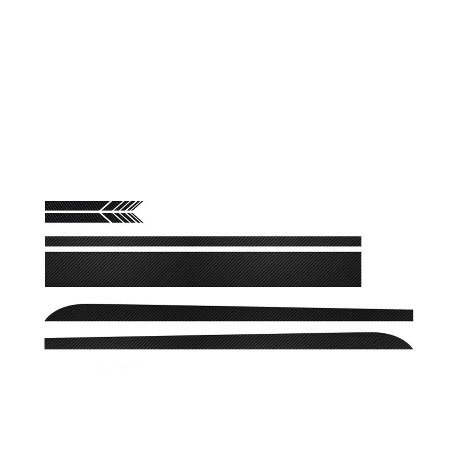 Seitenschweller Splitter Tür-Seitenschweller-Kabinenaufkleber-Aufkleber Für Für X5 F15 F85-Modelle Seitenschürze(A Set 5D Carbon) von ODKBFG