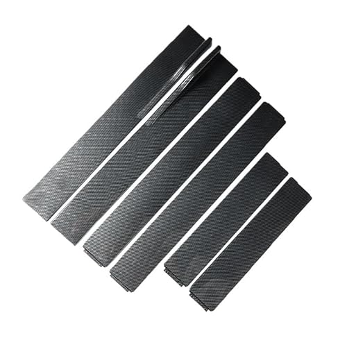 Seitenschweller Splitter Universal 2,2 M/2 M ABS Seitenspoiler Auto Seitenschweller Verlängerung Spoiler Schweller Lippensplitter Für Subaru Autozubehör Seitenschürze(Carbon Fiber 2.2m) von ODKBFG