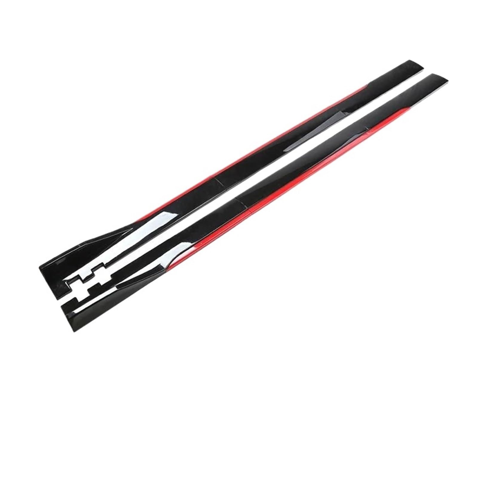 Seitenschweller Splitter Universal Auto Styling Seite Röcke Erweiterung Diffusor Bodykit Außen Zubehör Für Opel Seitenschürze(200cm Black Red) von ODKBFG