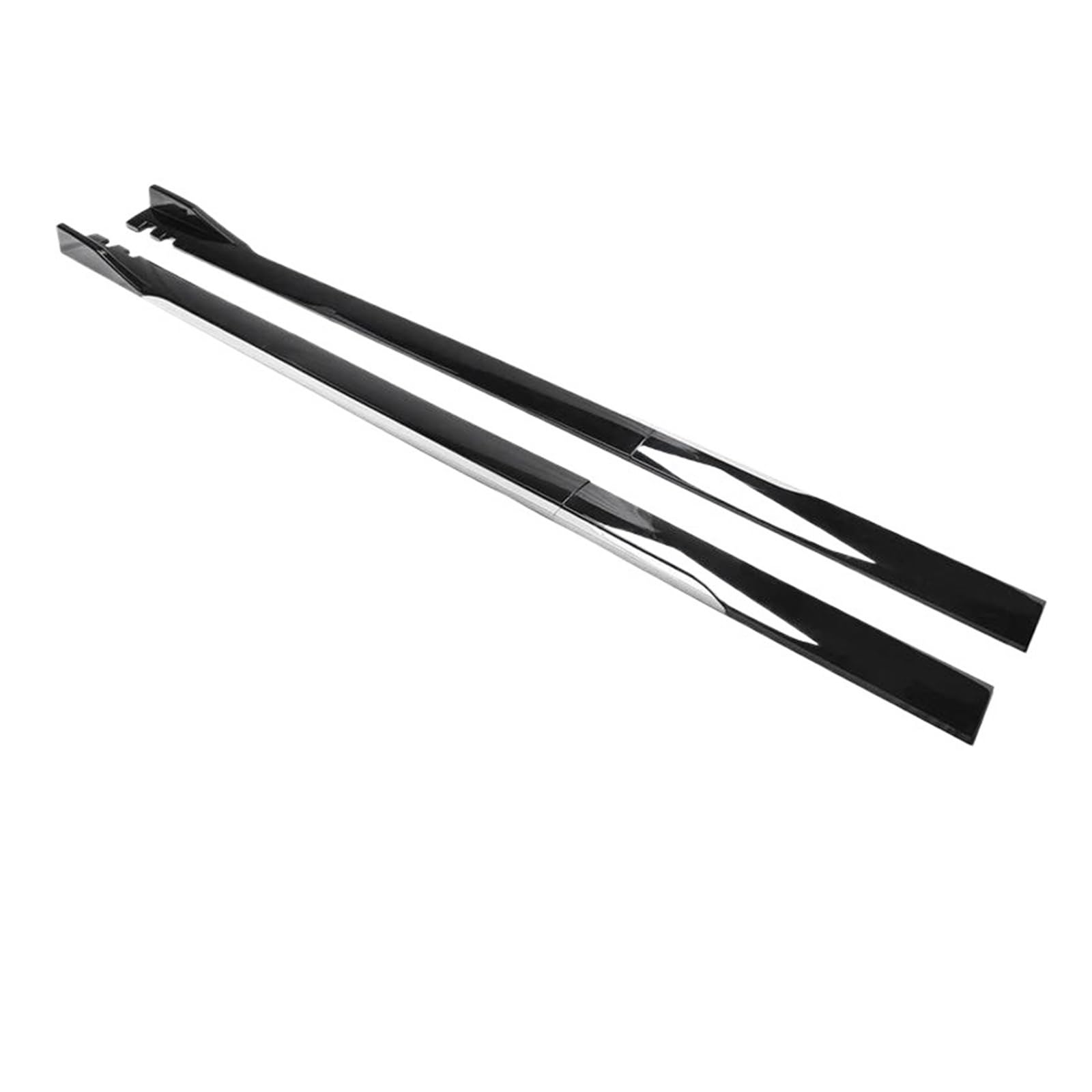 Seitenschweller Splitter Universal Auto Styling Seite Röcke Erweiterung Diffusor Bodykit Außen Zubehör Für Opel Seitenschürze(200cm Black White) von ODKBFG