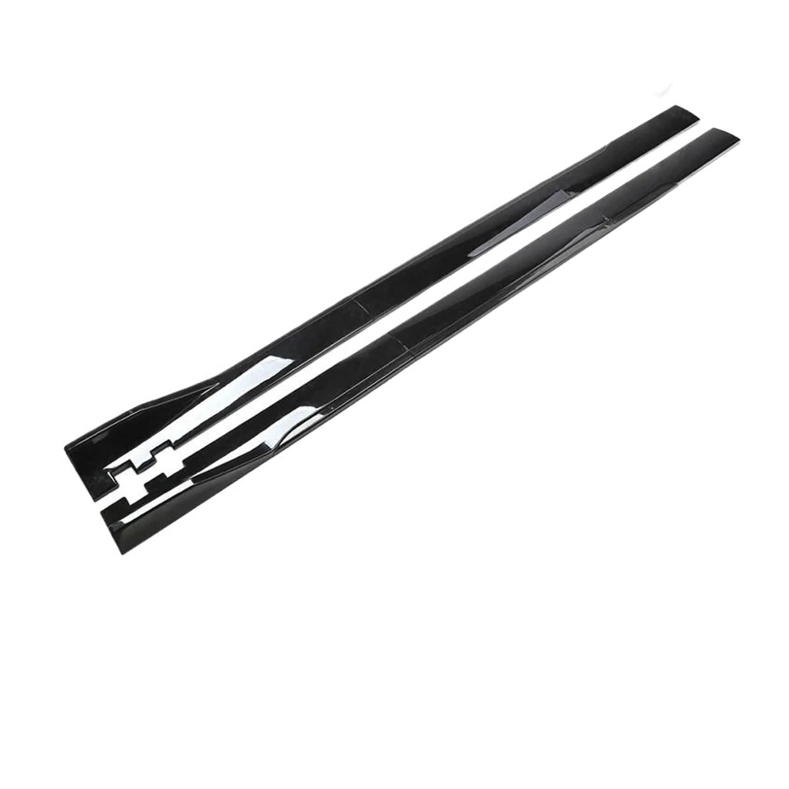 Seitenschweller Splitter Universal Auto Styling Seite Röcke Erweiterung Diffusor Bodykit Außen Zubehör Für Toyota Seitenschürze(220cm Black) von ODKBFG