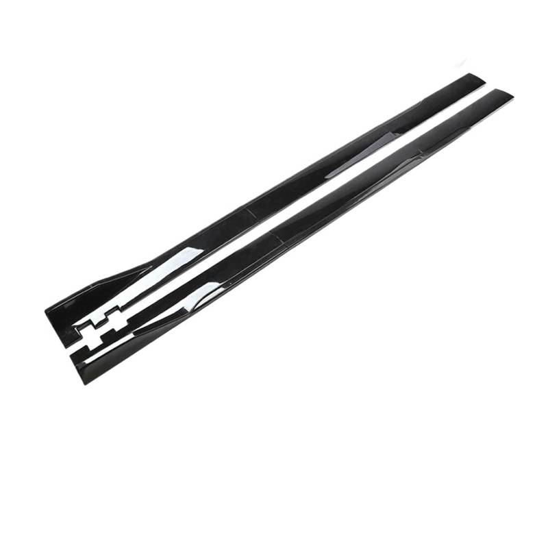 Seitenschweller Splitter Universal Auto Styling Seite Röcke Erweiterung Diffusor Bodykit Für Kia Außen Zubehör Seitenschürze(200cm Black) von ODKBFG