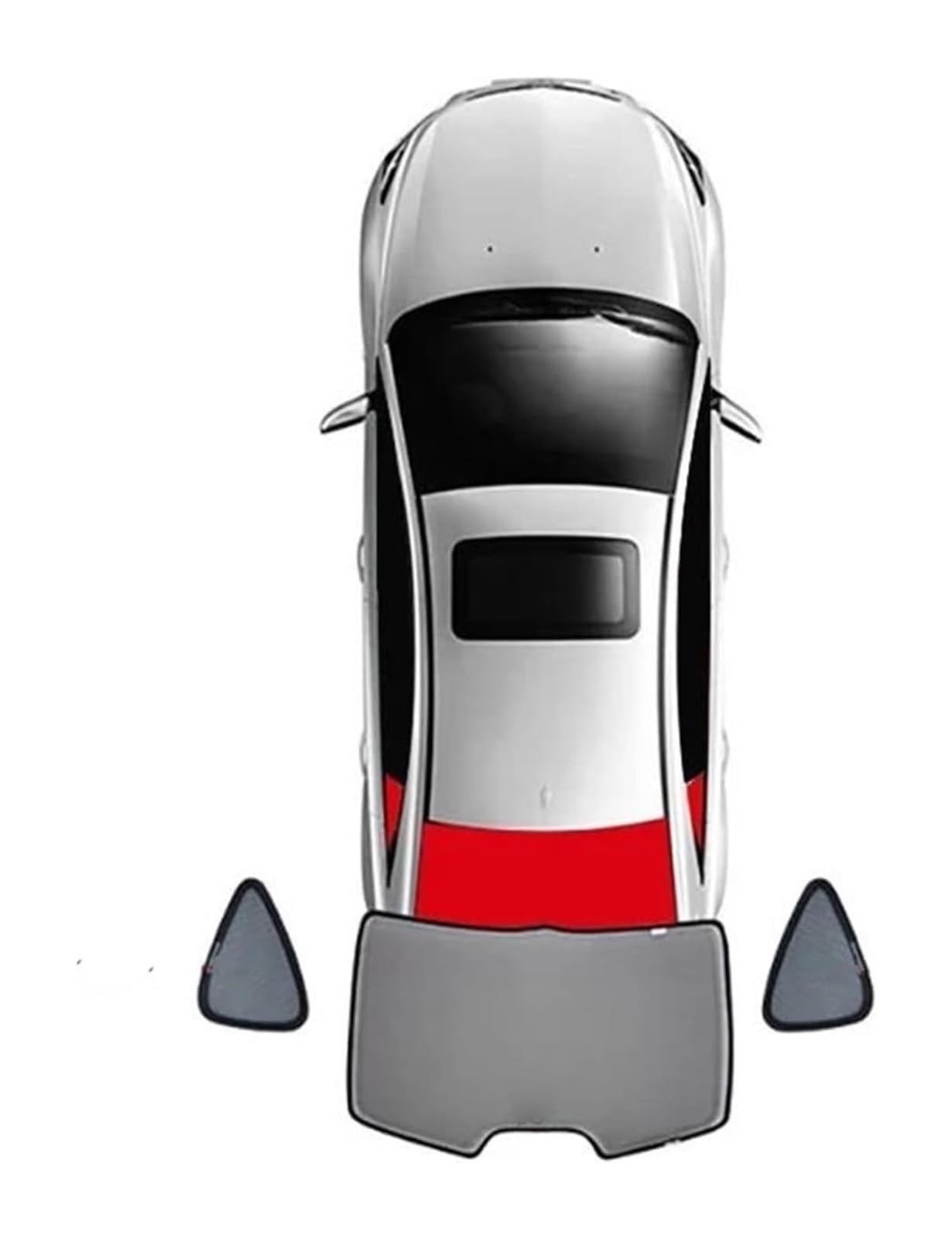 Auto Sonnenschutz Für A4 Für Avant B7 2004-2008 Auto-Rückseiten-Baby-Fenster-Sonnenschutzschild Frontscheibenvorhang Sonnenschutzvisier Sonnenschutzschirme(3PCS Train Back) von ODKISXS
