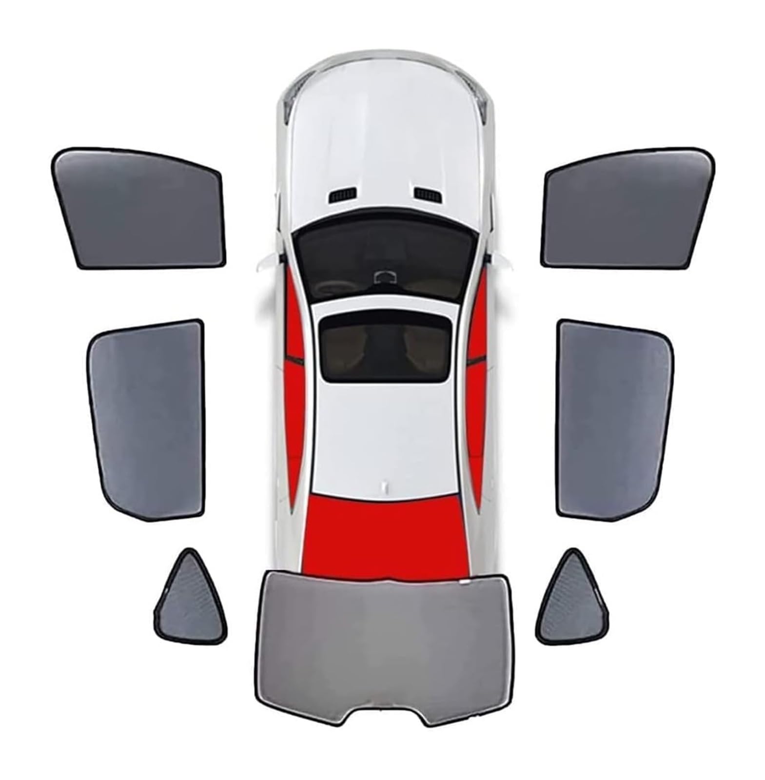 Auto Sonnenschutz Für C5 II Limousine Phase I 2008-2012 Vollständige Abdeckung Sonnenschutz Auto Seitenfenster Vorne Hinten UV Strahlen Privatsphäre Schutz(7pcs-wholecar) von ODKISXS