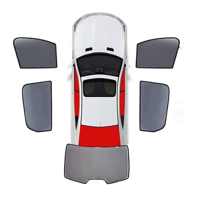 Auto Sonnenschutz Für Ford Für Territoty II CX756 China 2022-2025 Vollständige Abdeckung Sonnenschutz Seitenfenster Vorne Hinten UV-Strahlen Sichtschutz XATHKJOE(5pcs-wholecar) von ODKISXS