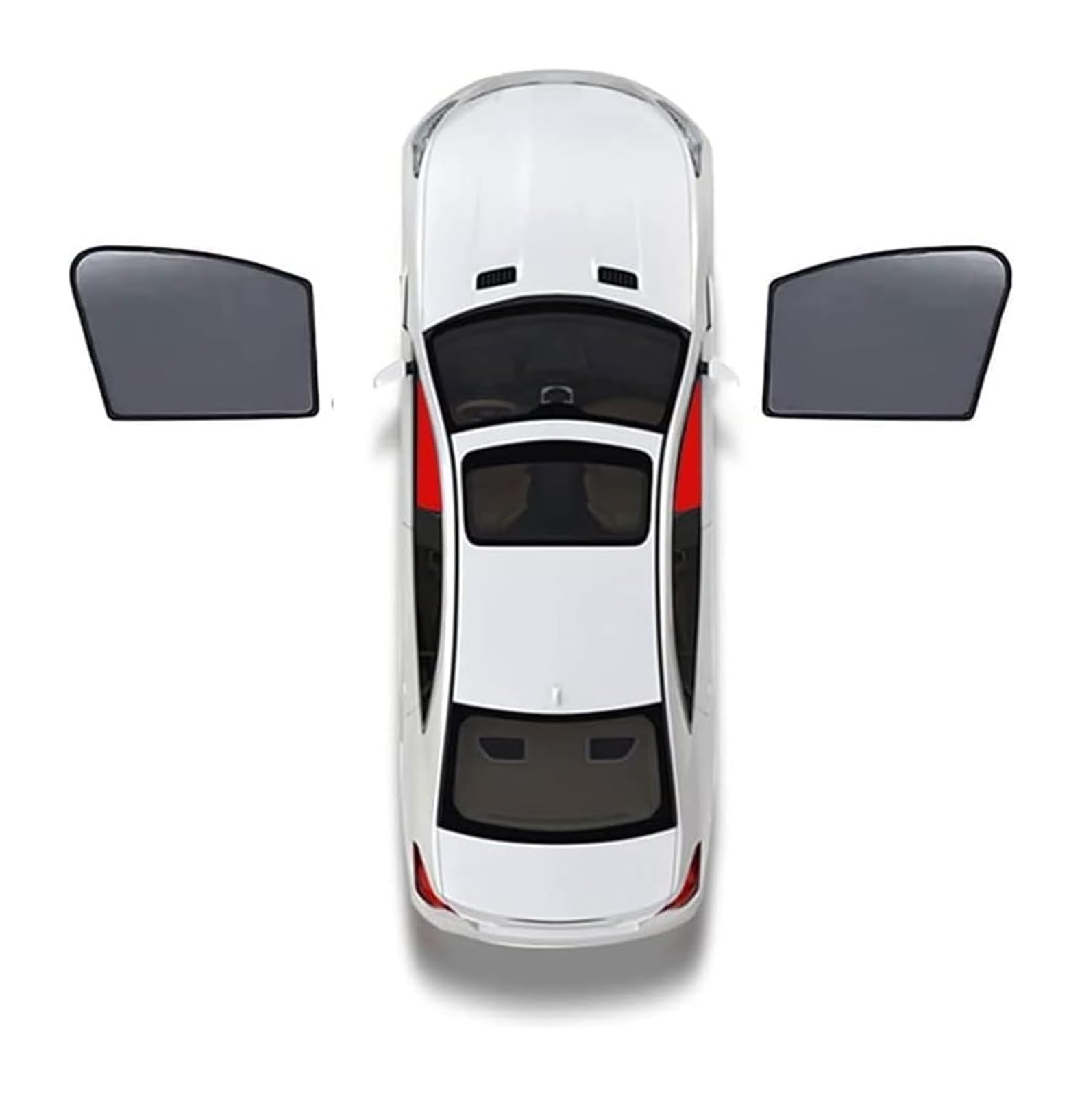 Auto Sonnenschutz Für I&nfiniti JX 2012-2013 Vollständige Abdeckung Sonnenschutz Auto Seitenfenster Vorne Hinten UV Strahlen Privatsphäre Schutz 4Pcs Türen(2pcs-Front-Doors) von ODKISXS