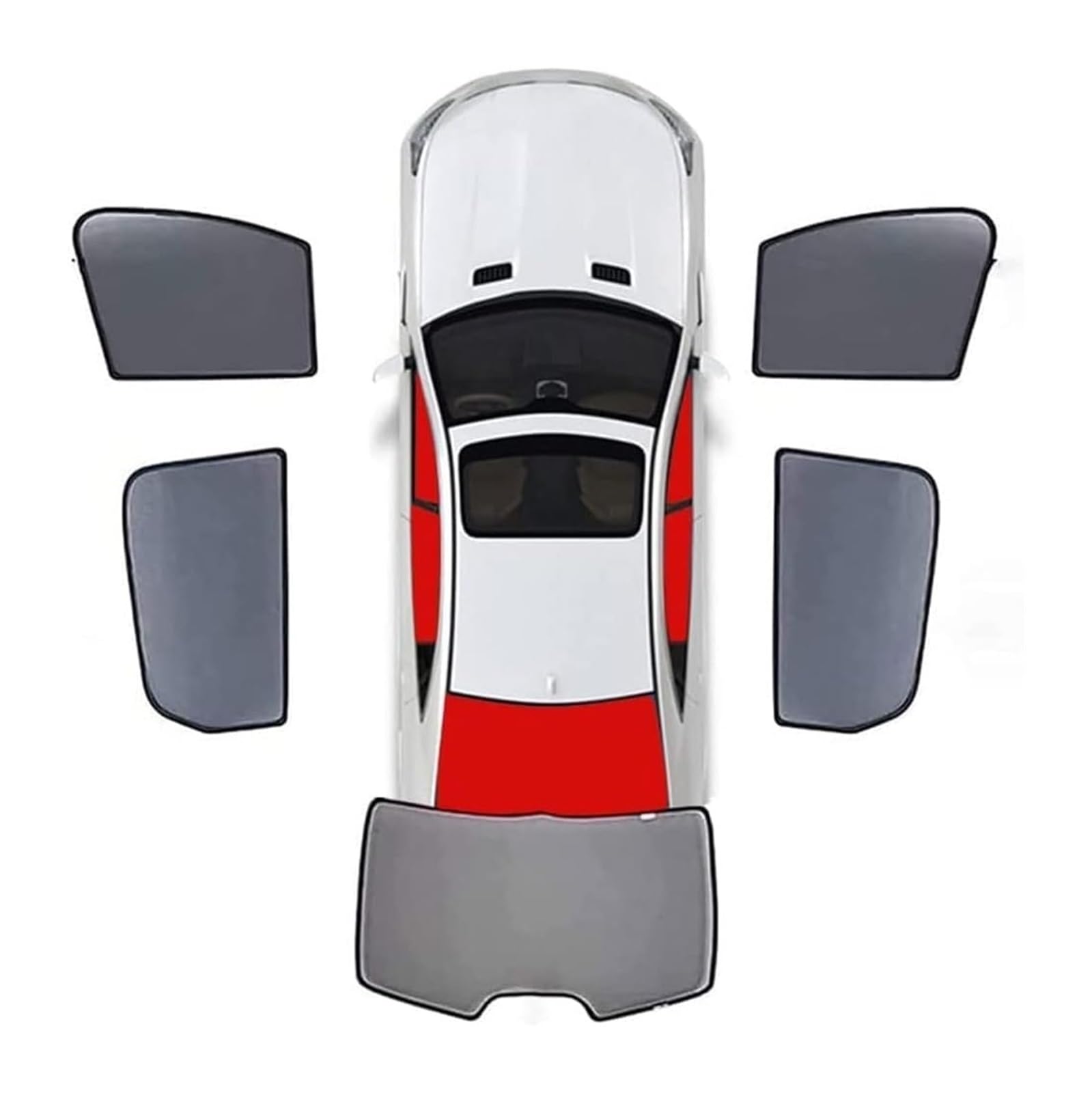 Auto Sonnenschutz Für I&nfiniti QX55 2021–2025 Vollständige Abdeckung Sonnenschutz Auto Seitenfenster Vorne Hinten UV-Strahlen Sichtschutz 7-teilig-ganzauto(5pcs-wholecar) von ODKISXS
