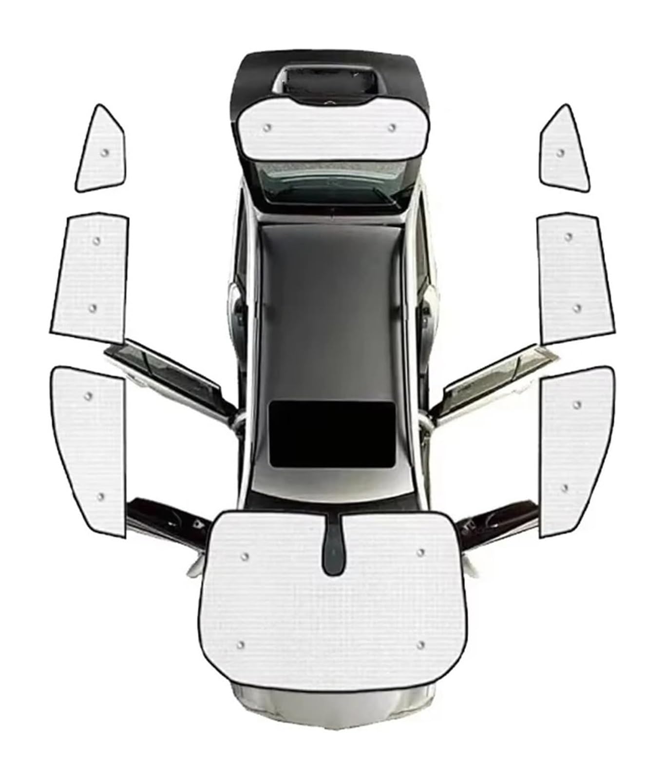 Auto Sonnenschutz Für Kuga Für MK2 Für Escape 2012~2019 Autofenster-Sonnenschutz Anti-UV-Visierabdeckungen Innenteile(All Sunshades) von ODKISXS