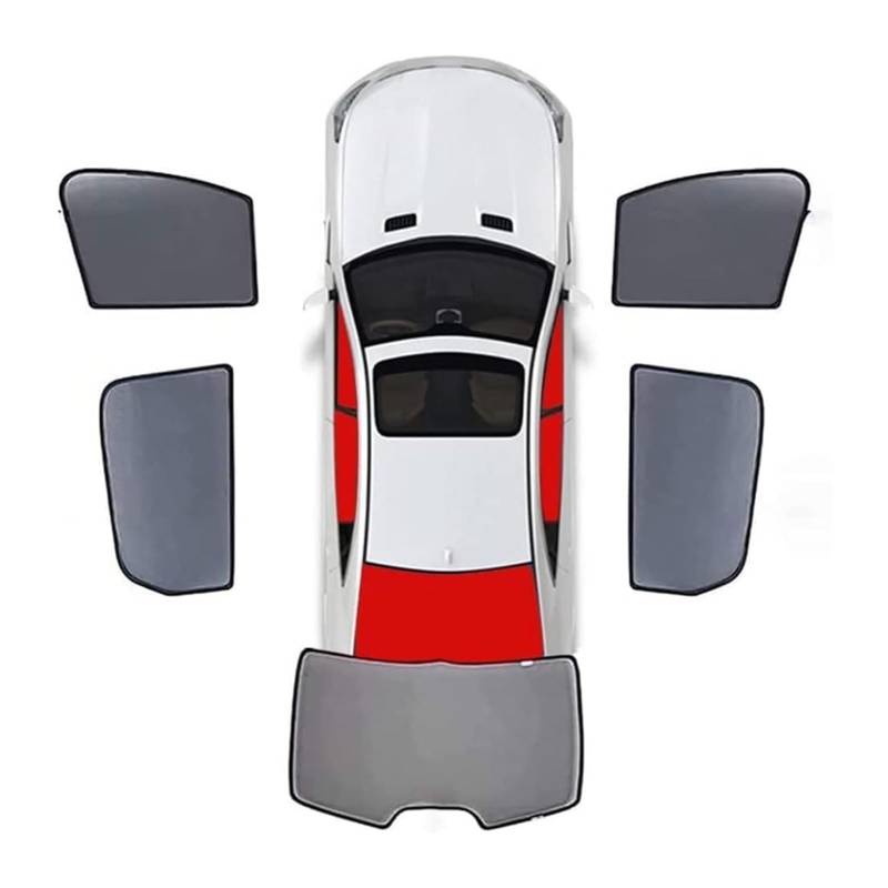 Auto Sonnenschutz Für L&EXUS LM I 2020-2023 Vollständige Abdeckung Sonnenschutz Auto Seitenfenster Vorne Hinten UV-Strahlen Sichtschutz 6Pcs-wholecar(5pcs-wholecar) von ODKISXS