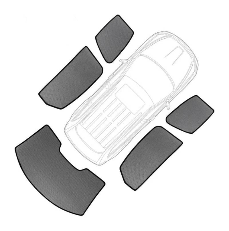 Auto Sonnenschutz Für T&oyota Für Corolla Cross 2020-2024 Magnetischer Auto-Sonnenschutz Frontscheiben-Netzvorhang Hinterer Seitenfenster(5pcs) von ODKISXS