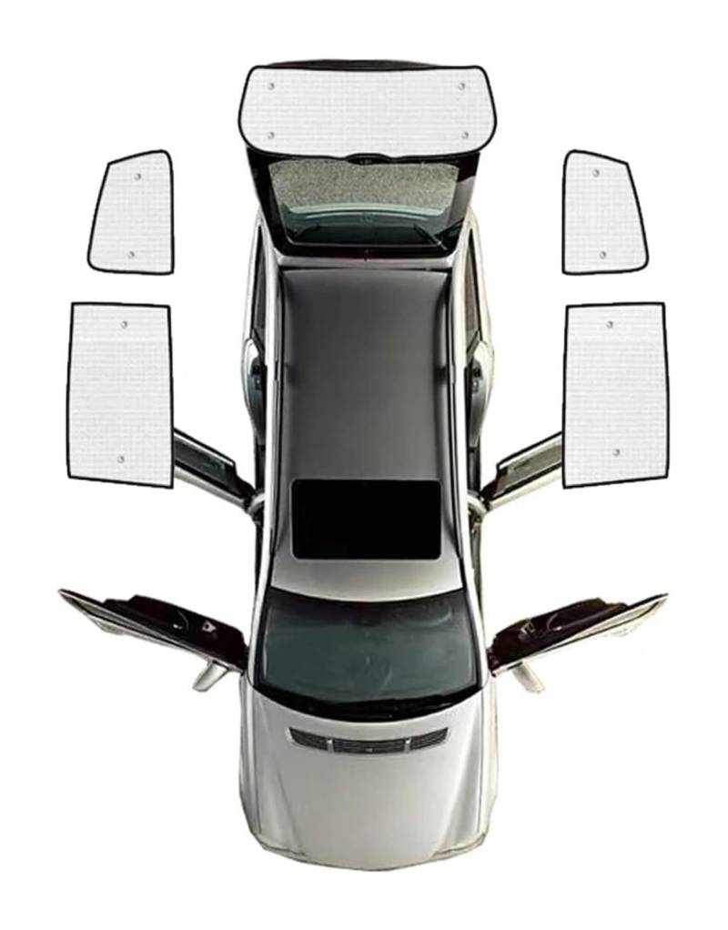 Auto Sonnenschutz Für VW Für SEAT Für Alhambra 2011~2022 Auto-Sonnenschutzfenster Anti-UV-Visierschirme Sonnenschutz Vollständige Abdeckung(Rear sunshades) von ODKISXS