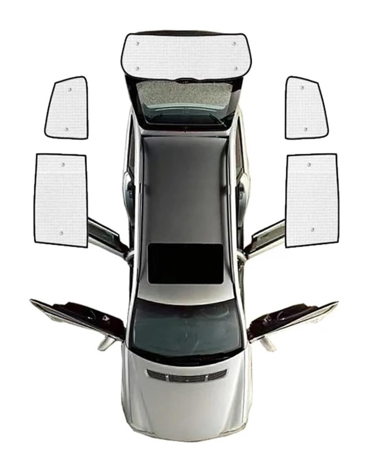 Auto Sonnenschutz Für VW Für Sharan 7N Auto Sonnenschutz Fenster Anti-UV Visiere Shades Vollständige Abdeckung Sonnenschirm(Rear sunshades) von ODKISXS