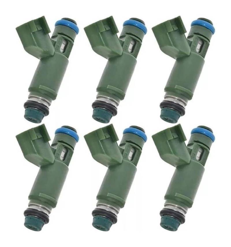 Kraftstoffinjektor Für Jaguar Für X-Typ 2.5L 3.0L 2002 2003 2004 2005 2006 2007 2008 6Pcs Auto Kraftstoff Injektor Düse 1X43-AB 195500-4011 Motor Teile von ODKISXS