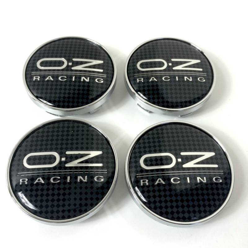 Oz Racing Nabenkappen-Satz (4-teilig), Legierung, 60 mm, Carbonoptik, Aluminium. Carbonoptik. von OE Group