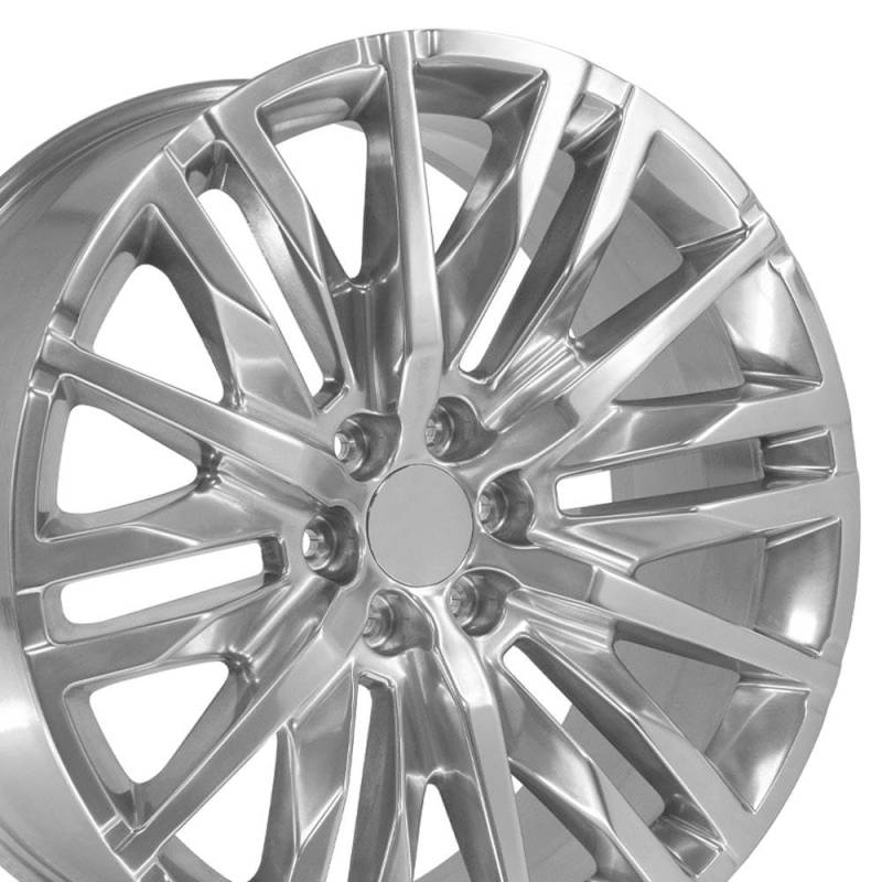 OE Räder 61 cm Replik CV33 passend für GMC Sierra 1500 24 x 10 poliert von OE Wheels LLC