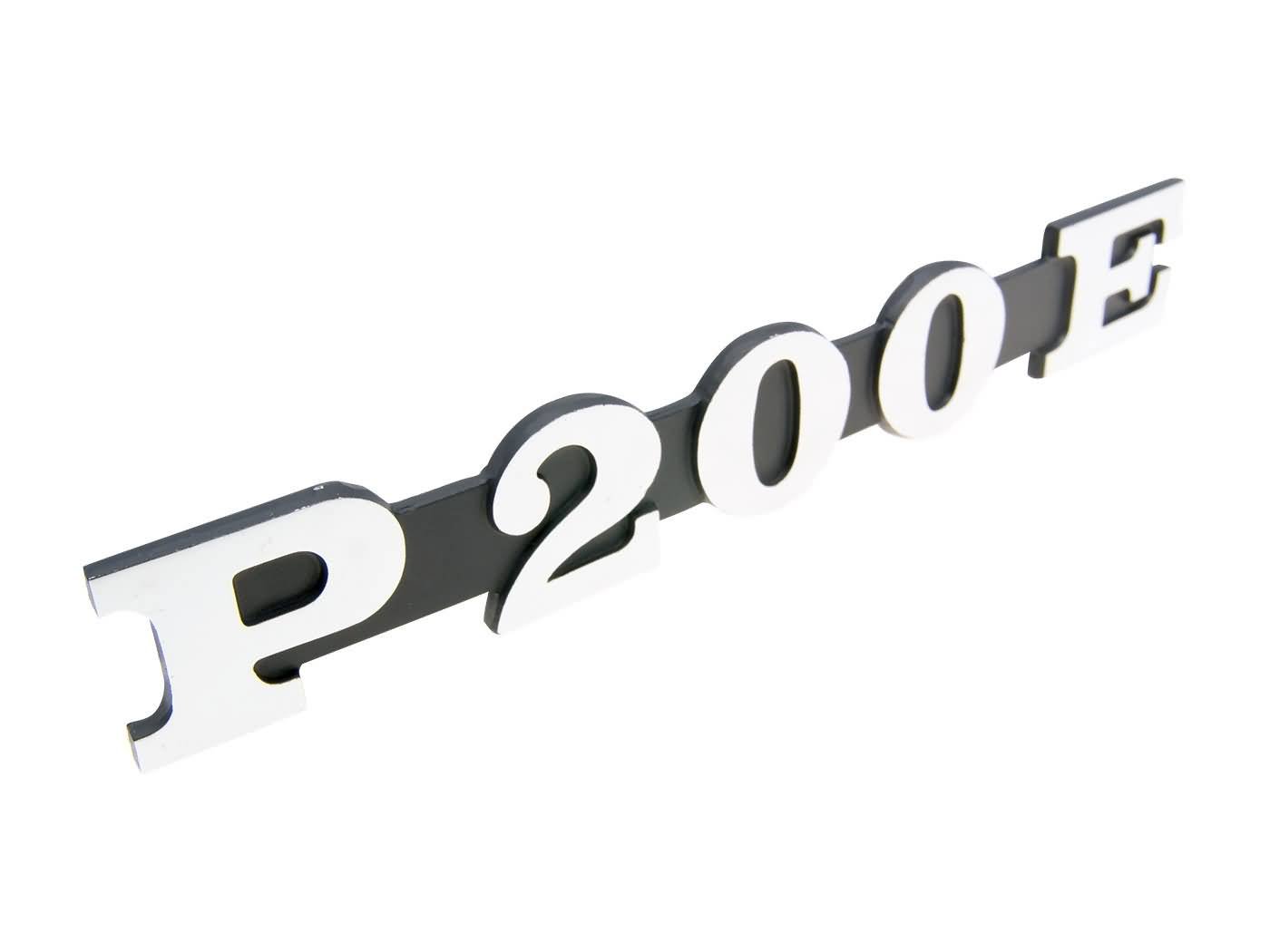 Schild/Schriftzug 'P200E' für Seitenverkleidung für Vespa P 200 E von OEM Standard