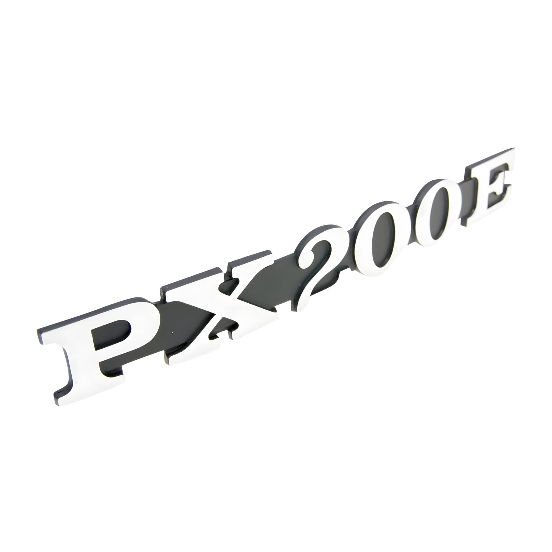 Schild/Schriftzug 'PX200E' für Seitenverkleidung für Vespa PX 200 E Schild/Schriftzug 'PX200E' für Seitenverkleidung für Vespa PX 200 E von OEM Standard