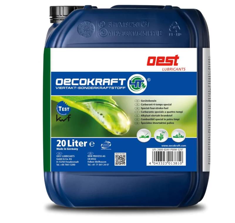 Alkylatbenzin | Sonderkraftstoff - OEST Oecokraft 4T - 20 Liter von OEST