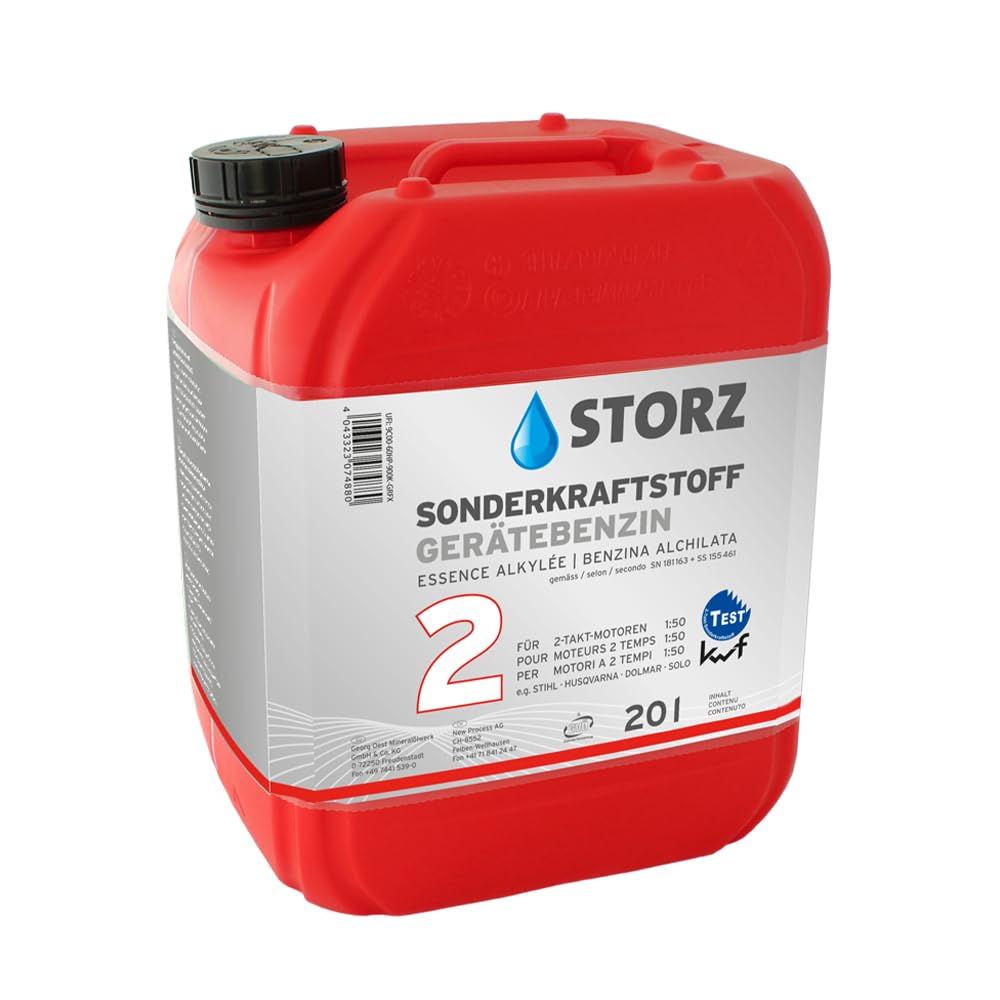 Storz 2T Gerätebenzin - 20 Liter Kanister | Sonderkraftstoff | Alkylatbenzin 1:25-1:50 von OEST