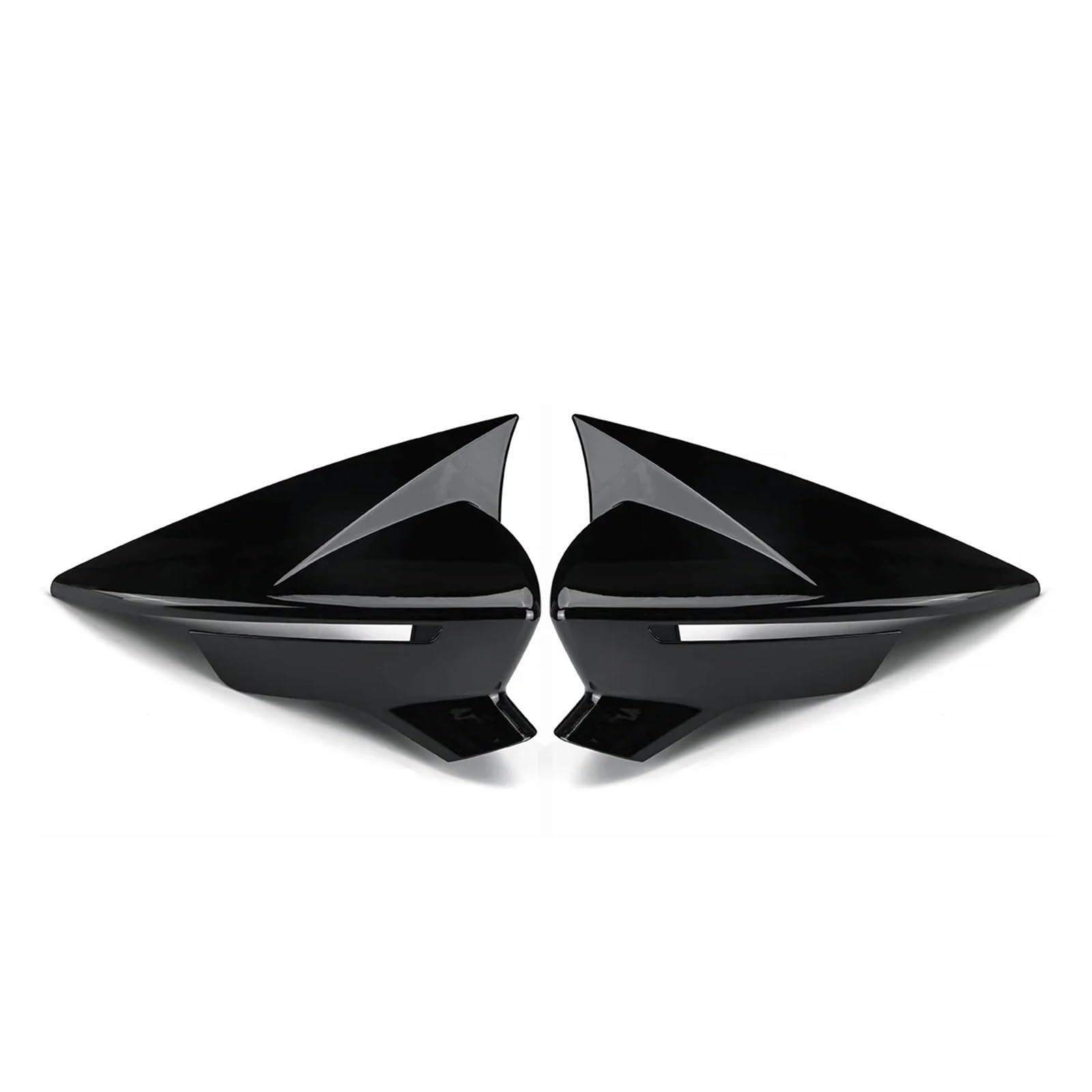 Außenspiegelkappe Für Seat Für Leon MK3 MK3.5 5F ST FR Für Cupra 2013-2019 Rückspiegel Abdeckung Seite Flügel Spiegel Abdeckung Auto Spiegelkappen(Glossy Black) von OEXRIG