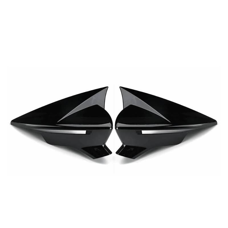 Außenspiegelkappe Für Seat Für Leon MK3 MK3.5 5F ST FR Für Cupra 2013-2019 Rückspiegel Abdeckung Seite Flügel Spiegel Abdeckung Auto Spiegelkappen(Glossy Black) von OEXRIG