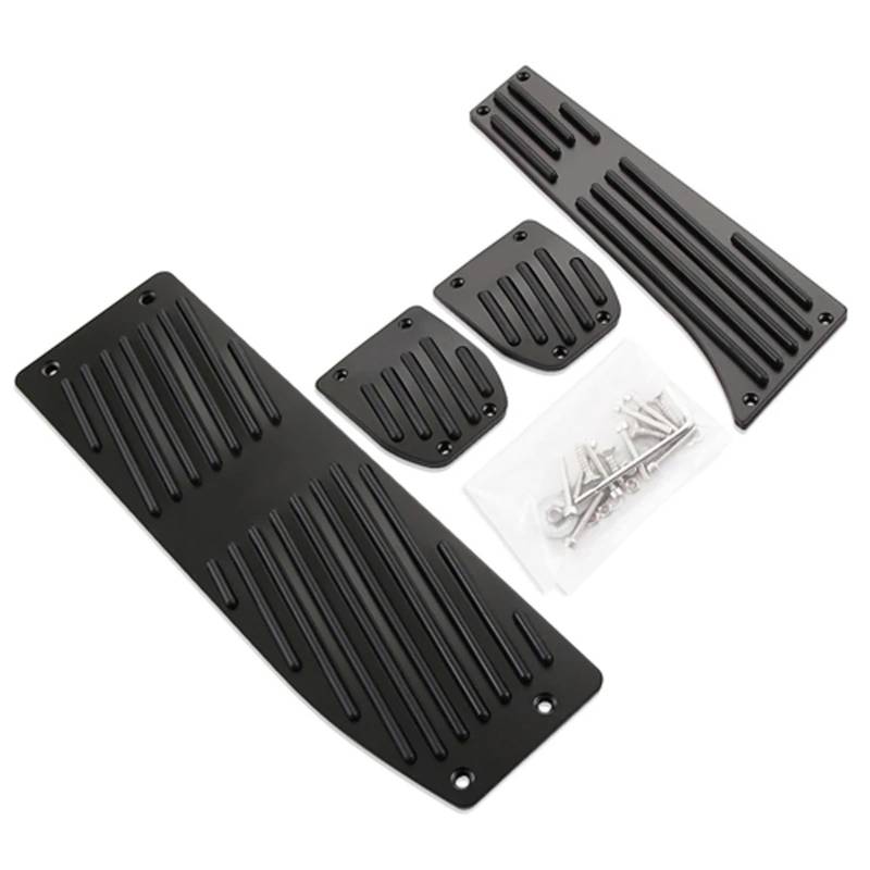 Auto Bremspedal F30 F31 316i 318d 320i 328i 335i F20 1 3 Serie Aluminium Auto Styling Fußstütze Pedal Kraftstoff Gas Bremspedale Pad Platte Auto Pedale(Black Drill for MT) von OEXRIG