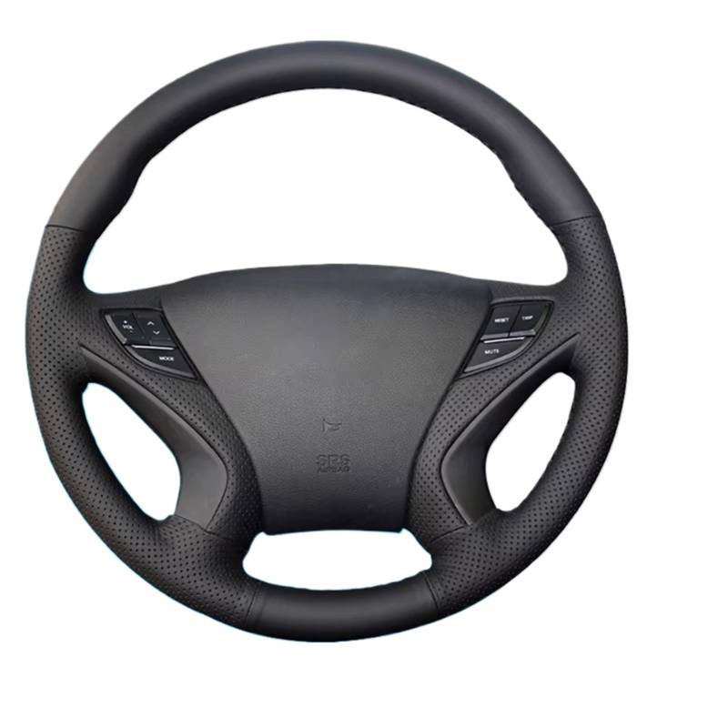 Lenkrad Abdeckung Für Hyundai Für Sonata 8 2011 2012 2013 2014 Auto Zubehör Lenkung Wrap Custom Auto Lenkrad Geflecht Abdeckung Nicht-slip Lenkrad Bezug(Green Thread) von OEXRIG