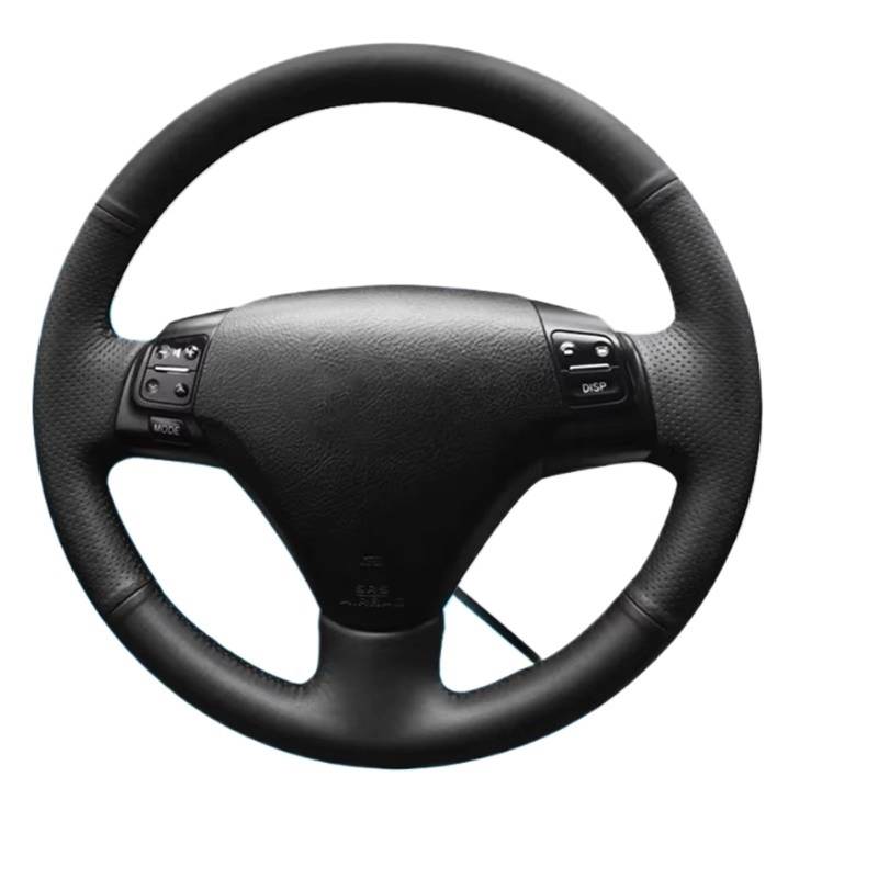 Lenkrad Abdeckung Für Lexus GS300 2004-2007 ES250 2005 Auto Zubehör Lenkung Wrap Custom Auto Lenkrad Geflecht Abdeckung Nicht-slip Lenkrad Bezug(Black Thread) von OEXRIG