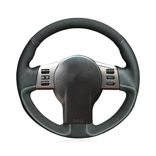 Lenkrad Abdeckung Für Nissan 350Z 2003 2004 2005 2006 2007 2008 2009 Auto-Lenkradbezug Aus Leder Und Wildleder Lenkrad Bezug(3 D Style B) von OEXRIG
