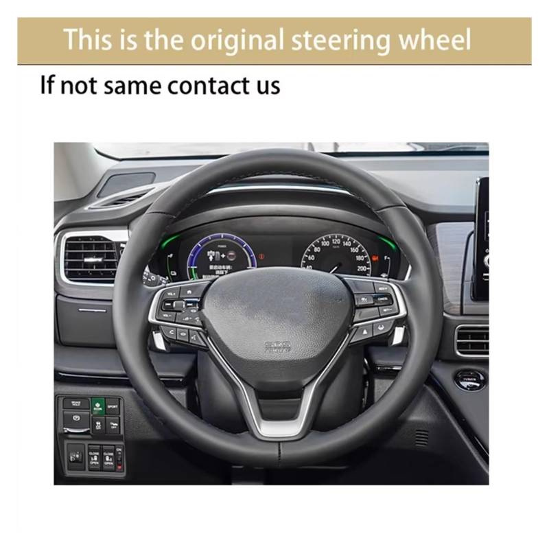 Lenkrad Abdeckung Für Odyssey Für Accord Für Insight 2021 Auto Lenkrad Abdeckung Wildleder Material Carbon Leder Hand-genäht Geflecht Lenkrad Bezug(H) von OEXRIG