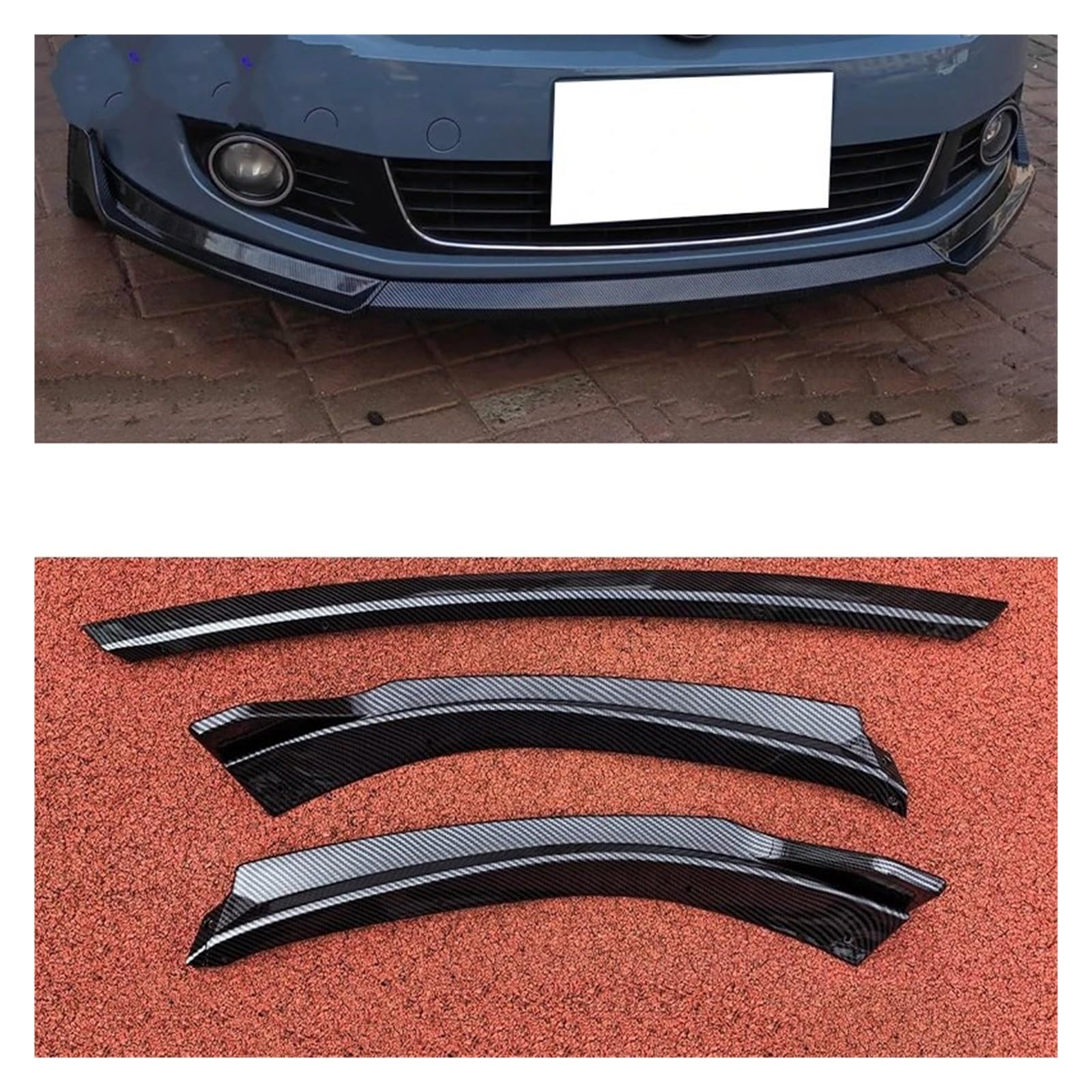 OEXRIG Auto Frontspoiler Für Golf 6 MK6 Für TSI Für TDI Standard 2008-2012 Für Maxton Style Auto Frontstoßstange Splitter Lip Diffusor Body Kit Spoilerschutz Frontlippe Spoiler(Carbon Fiber Pattern) OEXRIG Auto Frontspoiler Für Golf 6 MK6 Für TSI Für TDI Standard 2008-2012 Für Maxton Style Auto Frontstoßstange Splitter Lip Diffusor Body Kit Spoilerschutz Frontlippe Spoiler(Carbon Fiber Pattern) von OEXRIG
