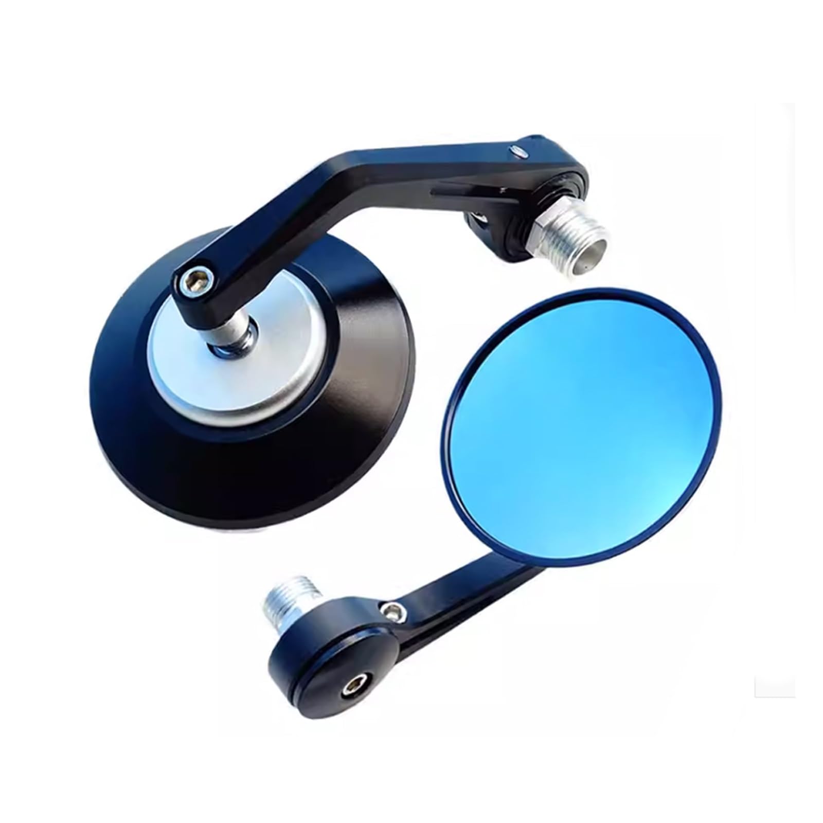 OEXRIG Motorrad Spiegel Für Benelli Für Leoncino 500 250 800 502c 752s Für Trail 302S 150S Motorrad Griff Bar End Rearview Außenspiegel Motorrad Lenkerendenspiegel(Silber) von OEXRIG