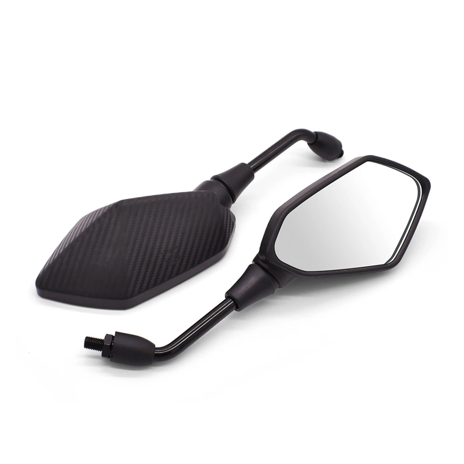 OEXRIG Motorrad Spiegel Für Kawasaki Für Versys 650 Für Z650 Für Z900 Z1000 Motorrad Rearview Außenspiegel Motorrad Lenkerendenspiegel(Carbon Fiber) von OEXRIG