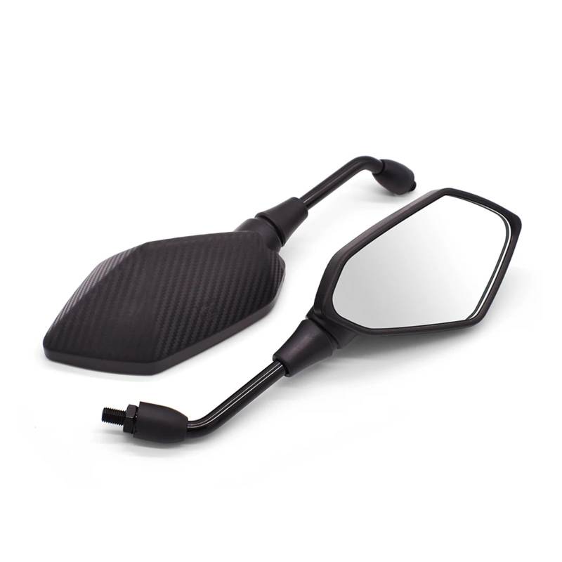 OEXRIG Motorrad Spiegel Für Kawasaki Für Versys 650 Für Z650 Für Z900 Z1000 Motorrad Rearview Außenspiegel Motorrad Lenkerendenspiegel(Carbon Fiber) von OEXRIG