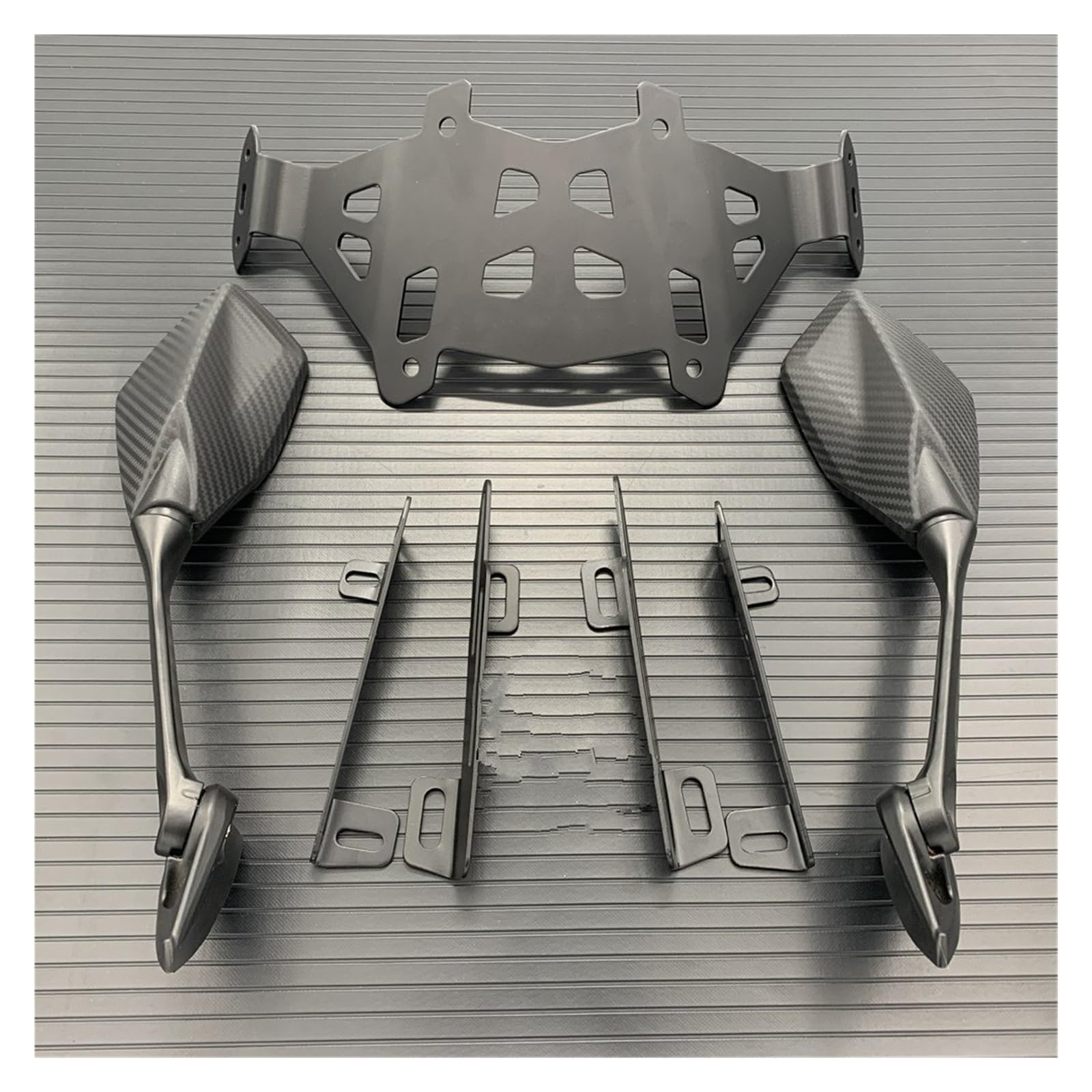 OEXRIG Motorrad Spiegel Für NMAX155 2020 2021 Motorrad Stand GPS Halterung Handy-Navigation Platte Halter Rückansicht Spiegel Motorrad Lenkerendenspiegel(Bracket and Mirror-B) von OEXRIG