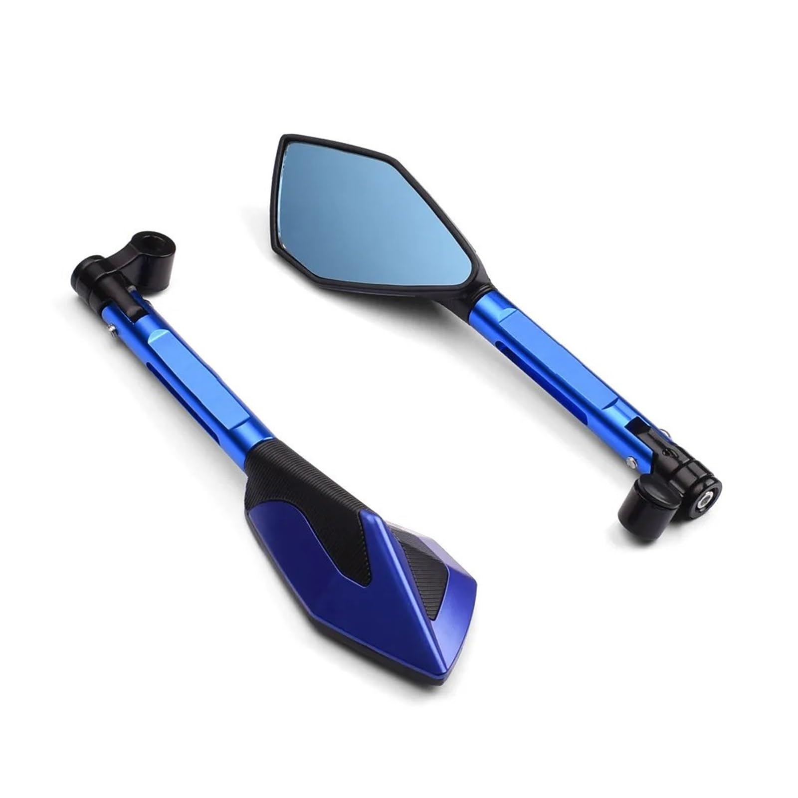 OEXRIG Motorrad Spiegel Für Suzuki Für GSR 400 2008-2012 Für GSR 600 2006-2011 Für GSR 750 2011-2021 Motorrad Rearview Außenspiegel Motorrad Lenkerendenspiegel(Blue) von OEXRIG