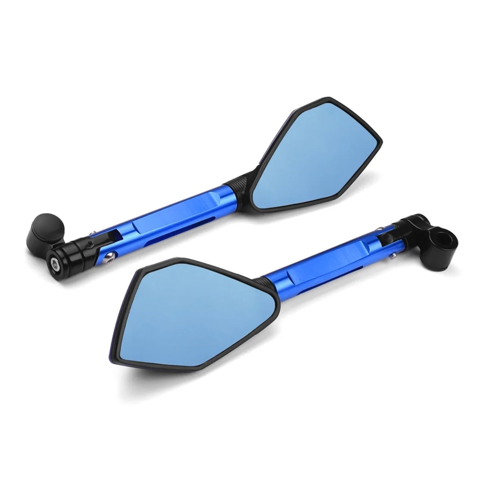 OEXRIG Motorrad Spiegel Für Suzuki Für GSX1300R Für Hayabusa Für GSX-S1000 Für GSX-S750 Motorrad Rearview Außenspiegel Motorrad Lenkerendenspiegel(Blue) von OEXRIG