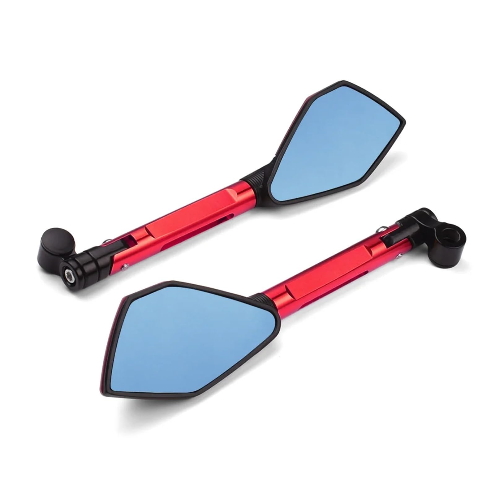 OEXRIG Motorrad Spiegel Für Suzuki Für GSX1300R Für Hayabusa Für GSX-S1000 Für GSX-S750 Motorrad Rearview Außenspiegel Motorrad Lenkerendenspiegel(Red) von OEXRIG