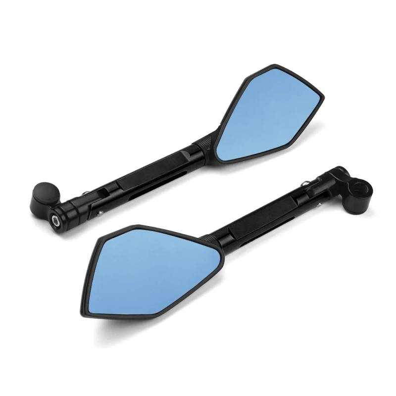 OEXRIG Motorrad Spiegel Für Suzuki Für GSX1300R Für Hayabusa Für GSX-S1000 Für GSX-S750 Motorrad Rearview Außenspiegel Motorrad Lenkerendenspiegel(Schwarz) von OEXRIG