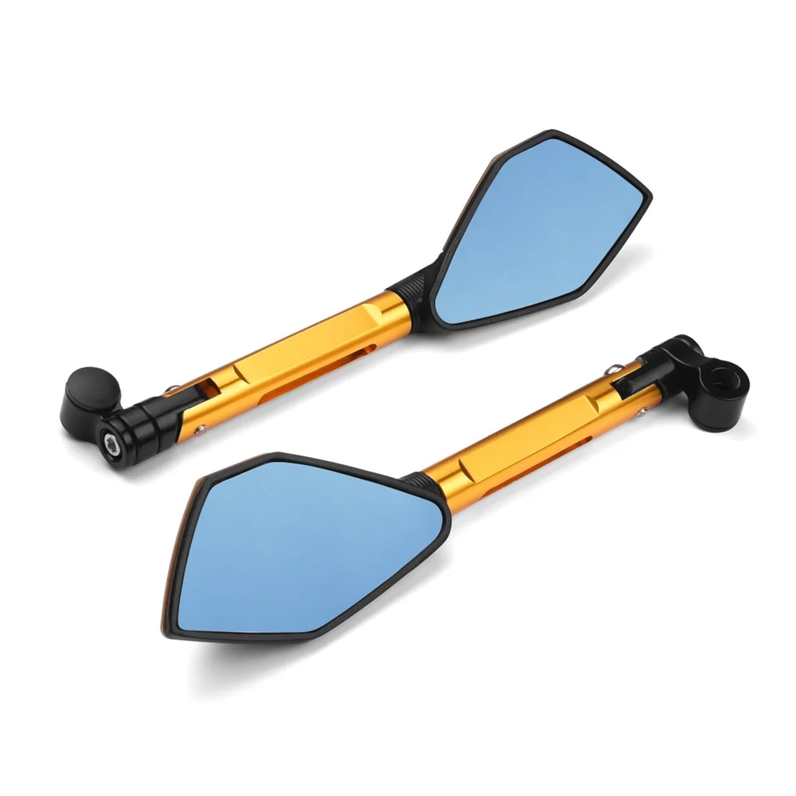 OEXRIG Motorrad Spiegel Für Suzuki Für GSX1300R Für Hayabusa Für GSX-S1000 Für GSX-S750 Motorrad Rearview Außenspiegel Motorrad Lenkerendenspiegel(Silber) von OEXRIG
