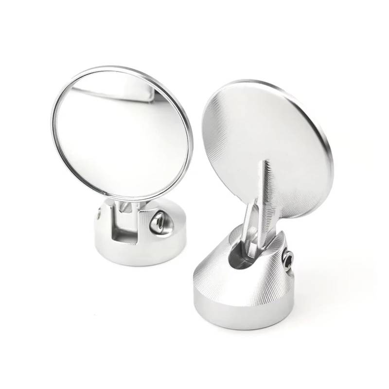 OEXRIG Motorrad Spiegel Für Vespa Für Sprint50 150 Für Prima50 150 Für GTS150 /250/300 2013-2024 Motorrad Rearview Außenspiegel Motorrad Lenkerendenspiegel(Silvery) von OEXRIG