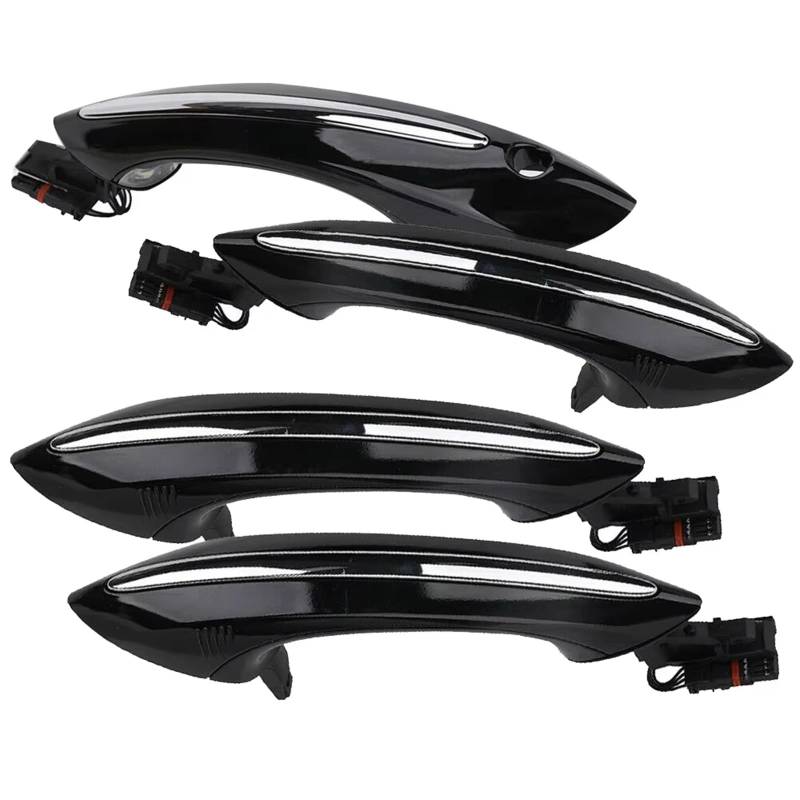 Auto Außentür Griff 5 6 7 Serie F07 F10 F11 F06 F12 F13 F01 F02 51217231931 Äußere Außerhalb Außen Keyless Entry Tür Griff Set Außentürgriff-Abdeckung von OEXRIGRU