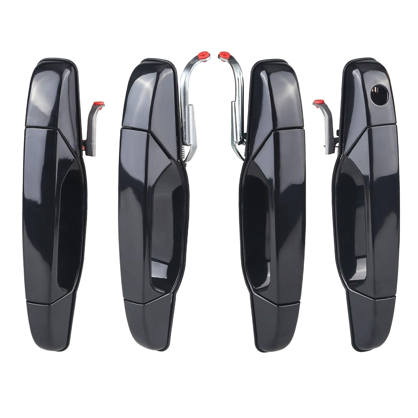 Auto Außentür Griff Für Cadillac Für Escalade Für Escalade Für FSV Für EXT 2007-2013 Pickup Außentürgriff 20828237 Außentürgriff Außentürgriff-Abdeckung(1 Set Black) von OEXRIGRU