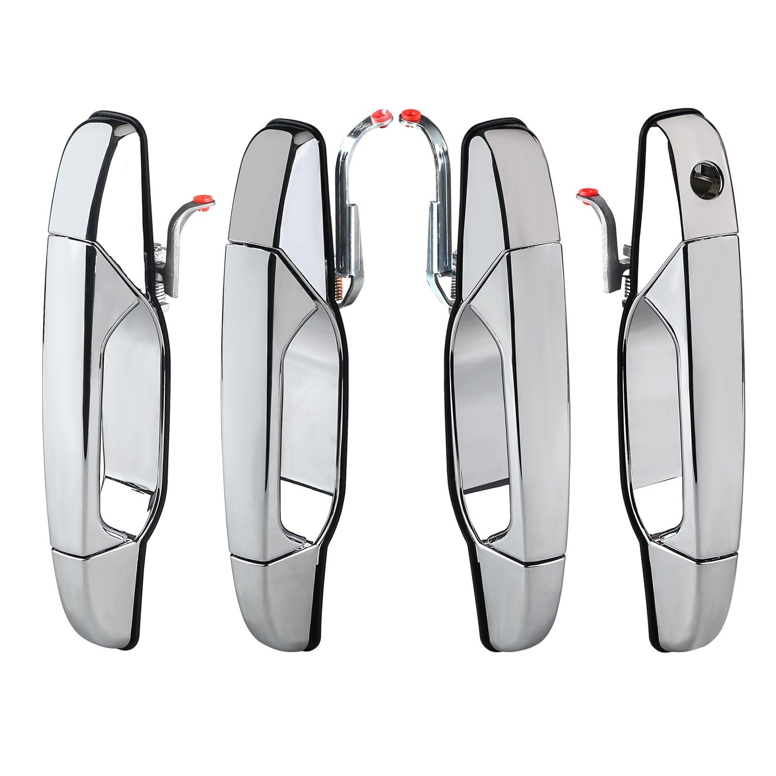 Auto Außentür Griff Für Cadillac Für Escalade Für FSV Für EXT 2007-2013 Außentürgriff aus Chrom Außentürgriff 20828237 Außentürgriff-Abdeckung(1 Set Chrome) von OEXRIGRU
