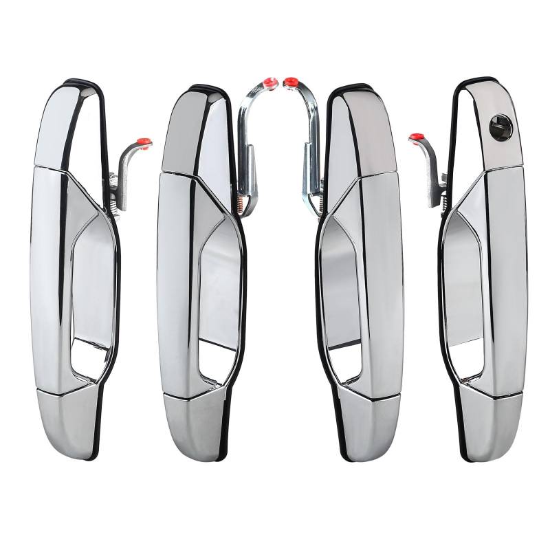 Auto Außentür Griff Für Cadillac Für Escalade Für FSV Für EXT 2007-2013 Außentürgriff aus Chrom Außentürgriff 20828237 Außentürgriff-Abdeckung(1 Set Chrome) von OEXRIGRU