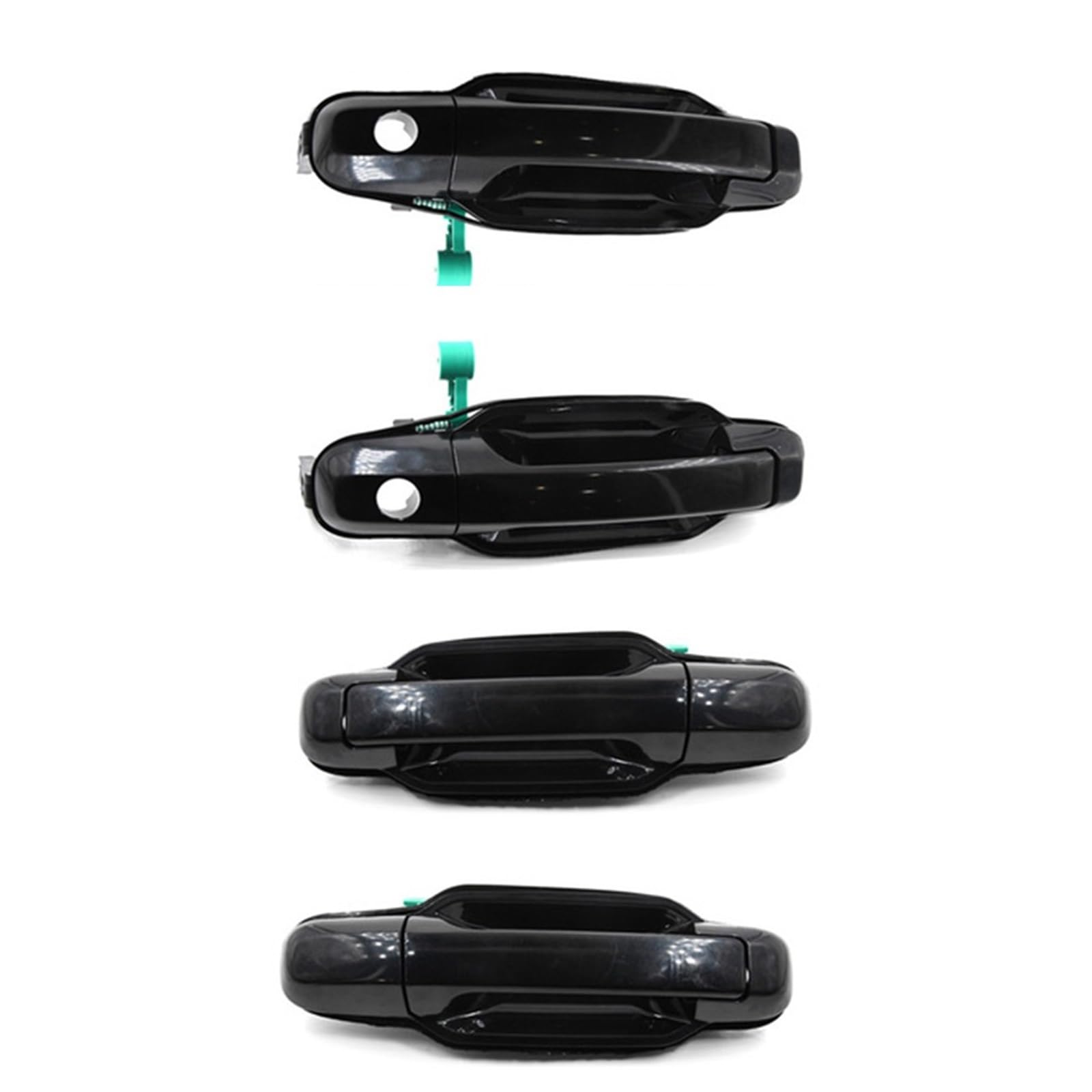 Auto Außentür Griff Für Kia Für Sorento 2003 2004 2005 2006 2007 2008 2009 Vorne/Hinten Links/Rechts ABS Außentür Griff Außentürgriff-Abdeckung(1 Set Black) von OEXRIGRU