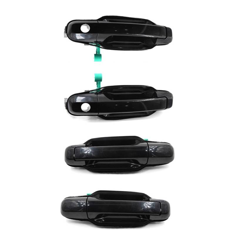 Auto Außentür Griff Für Kia Für Sorento 2003 2004 2005 2006 2007 2008 2009 Vorne/Hinten Links/Rechts ABS Außentür Griff Außentürgriff-Abdeckung(1 Set Black) von OEXRIGRU