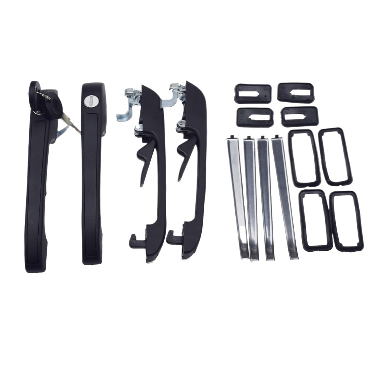 Auto Außentür Griff Für VW Für Golf MK1 MK2 Für Jetaa MK2 191837205A,191837206A Auto Außentür Griffe Schloss W/Schlüssel Außerhalb Außentürgriff-Abdeckung(Front Rear 1 Set) von OEXRIGRU
